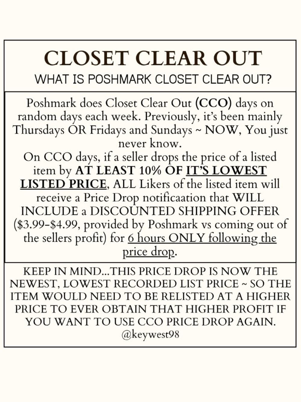 How to Take Advantage of Poshmark Closet Clear Out (CCO) Days - Picture 2 of 6